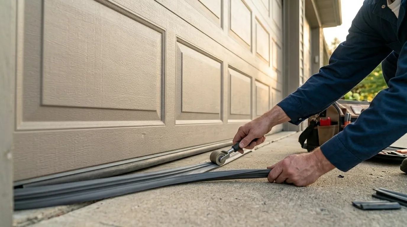 Raised panel garage door
