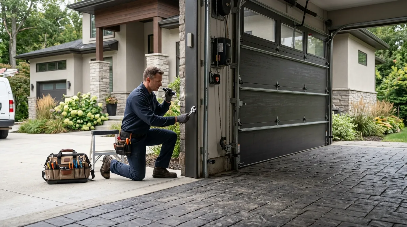 Raised panel garage door
